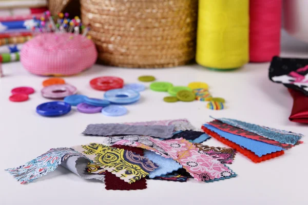 Fashion design, close-up. Sewing items — Stock Photo, Image