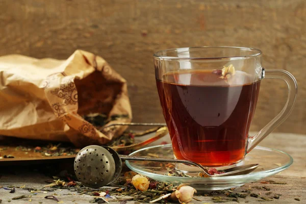 Composition with herbal tea — Stock Photo, Image