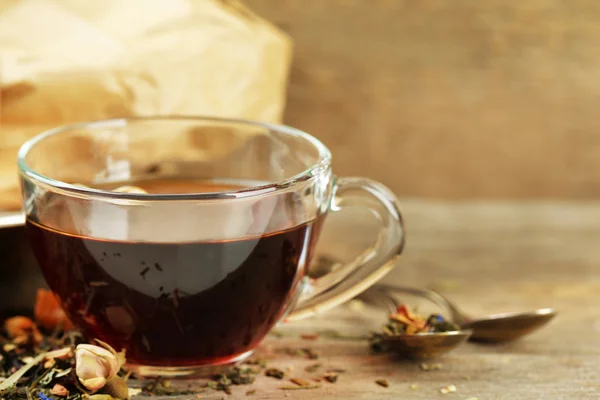 Composición con té de hierbas — Foto de Stock