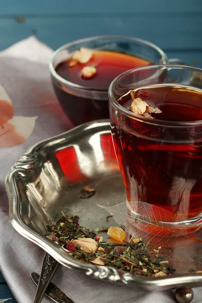 Composition with herbal tea — Stock Photo, Image