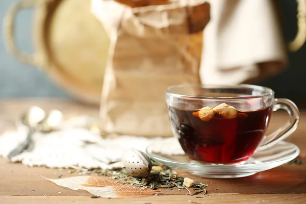Összetétele a gyógynövény tea — Stock Fotó