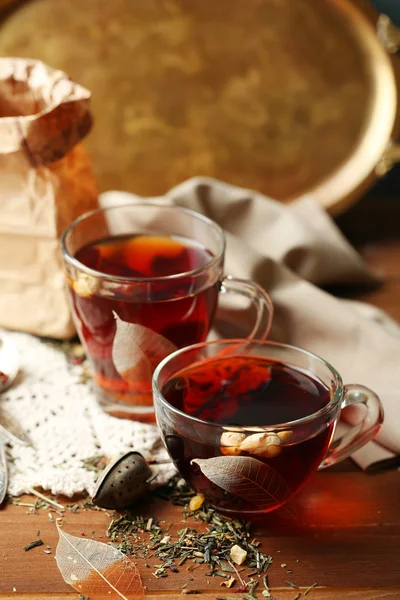 Composition with herbal tea — Stock Photo, Image