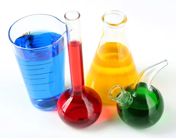 Different laboratory glassware Stock Image