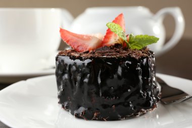 Lezzetli çikolatalı kek