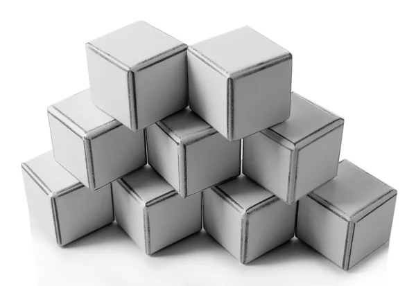 Cubes éducatifs gris — Photo