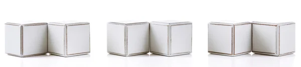 Cubi educativi bianchi — Foto Stock