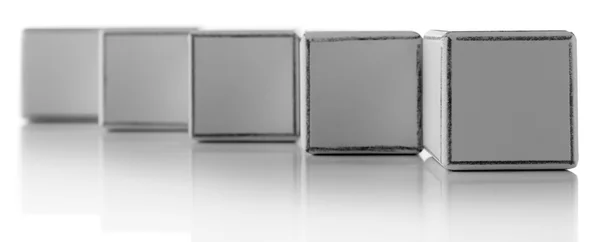 Gray Educational cubes — Stock Photo, Image