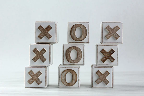 Gioco di tic tac toe — Foto Stock