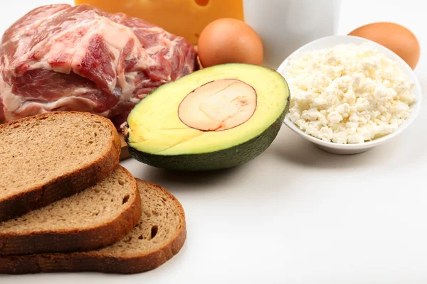 Alimentos ricos em proteínas — Fotografia de Stock