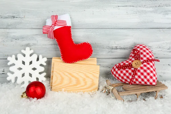 Zusammensetzung der Weihnachtsdekoration — Stockfoto