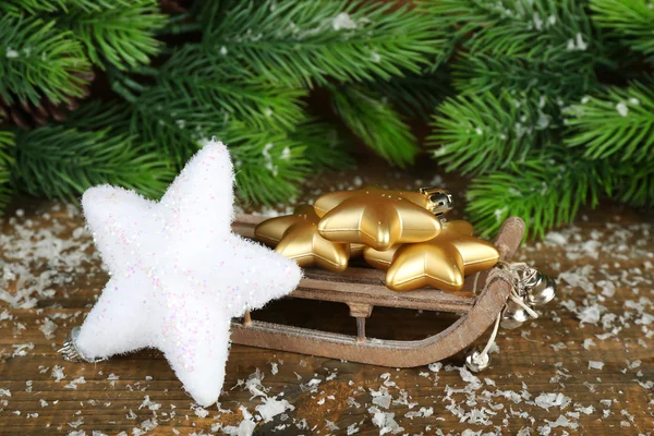Složení vánočních ozdob — Stock fotografie