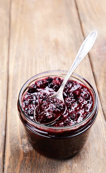 Délicieuse confiture de cassis — Photo