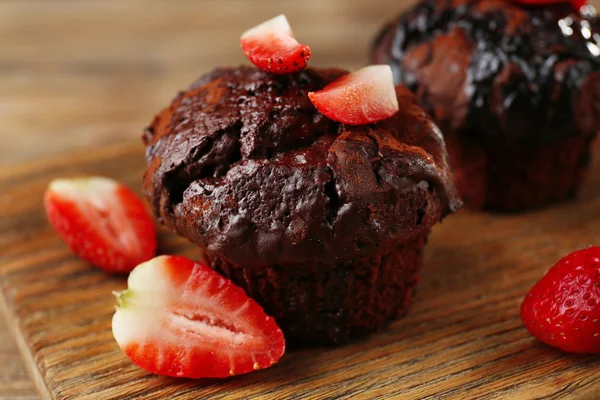 Yummy chocolate cupcake — Stock Photo, Image