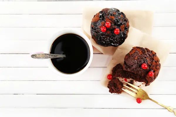 Delizioso cupcake al cioccolato — Foto Stock