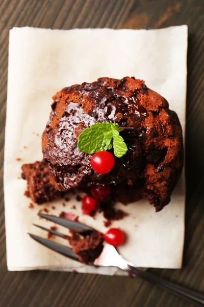 Pyszne czekoladowe ciastko — Zdjęcie stockowe