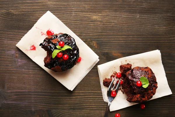 Yummy chocolate cupcake — Stock Photo, Image