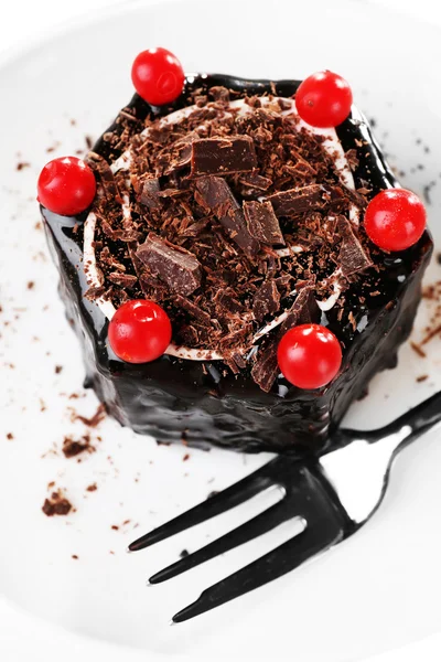 Bolo de chocolate gostoso — Fotografia de Stock