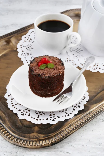 Yummy chocolate cupcake — Stock Photo, Image