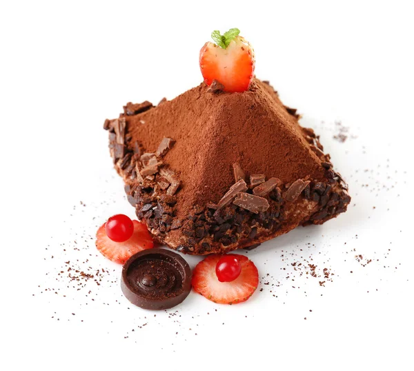 Bolo de chocolate gostoso — Fotografia de Stock