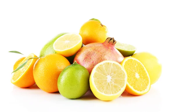 Ripe citrus isolated on white — Stock Photo, Image