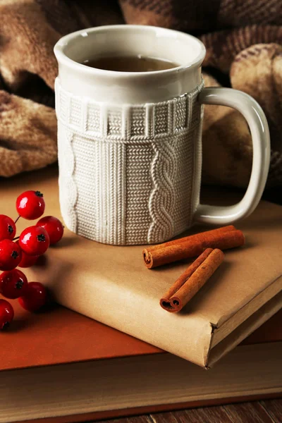 Cup of tea with book — Stock Photo, Image