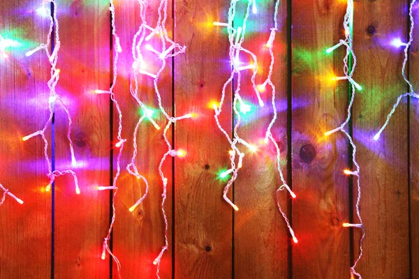 Guirnalda luces de Navidad —  Fotos de Stock
