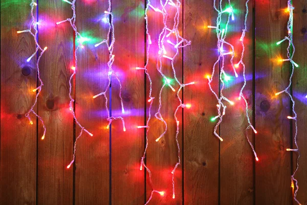 Guirnalda luces de Navidad — Foto de Stock