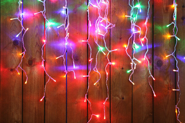 Christmas lights garland