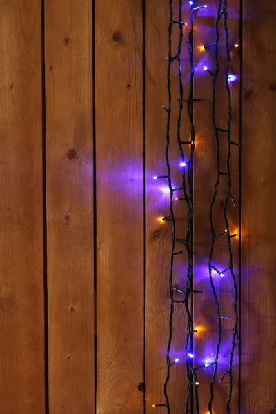 Guirnalda luces de Navidad — Foto de Stock