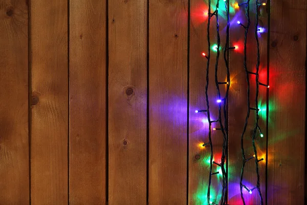 Noel ışıkları çelengi — Stok fotoğraf