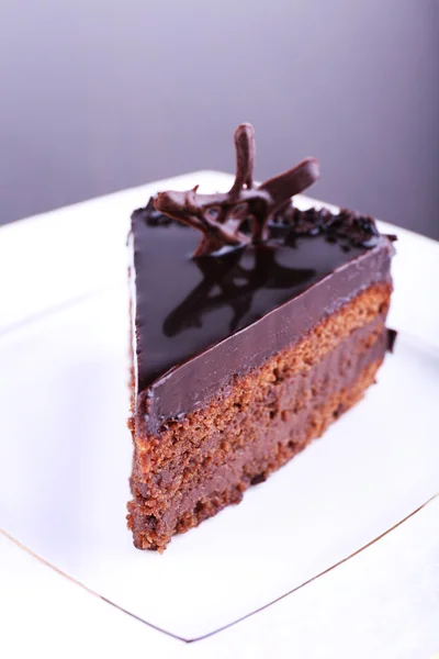 Delicious chocolate cake — Stock Photo, Image