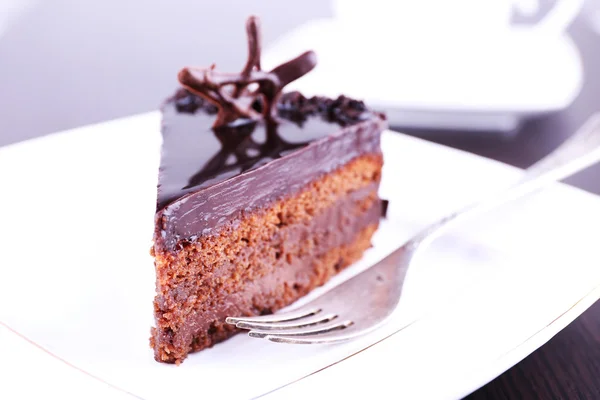 Delicious chocolate cake — Stock Photo, Image