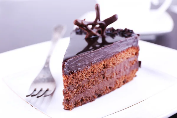 Delicious chocolate cake — Stock Photo, Image