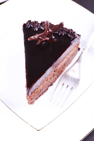 Delicious chocolate cake — Stock Photo, Image