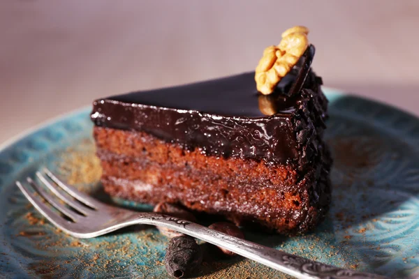 Delicious chocolate cake — Stock Photo, Image