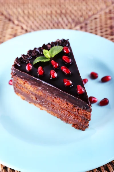 Delicious chocolate cake — Stock Photo, Image