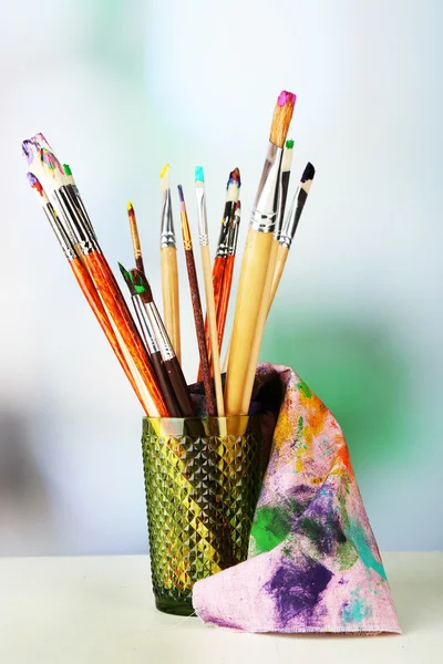 Penslar med färger — Stockfoto