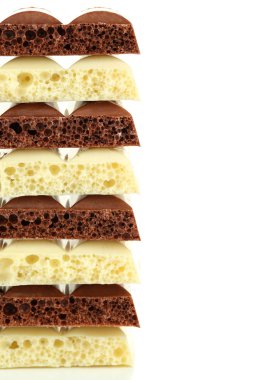 Lezzetli gözenekli çikolata