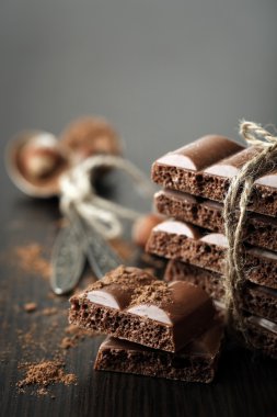 Lezzetli gözenekli çikolata