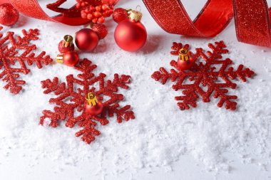 Kar christmas kompozisyonu