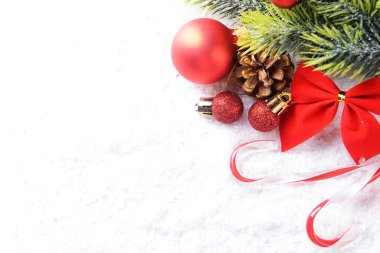 Kar christmas kompozisyonu