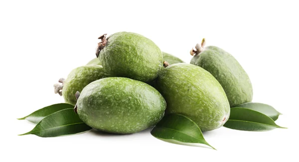 Feijoa isolated on white — Stock Photo, Image