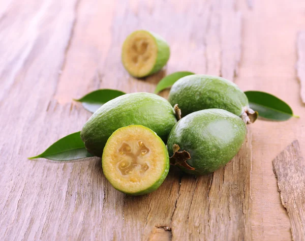 Feijoa on table close-up — Stock Photo, Image