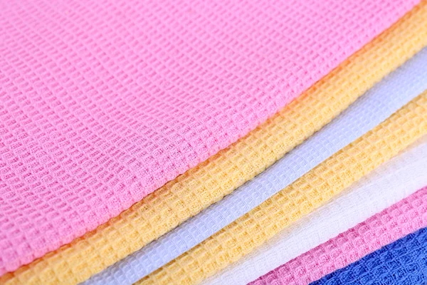 Kleurrijke servetten close-up achtergrond — Stockfoto