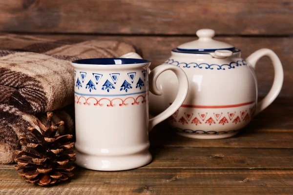 Taza de té en la mesa — Foto de Stock