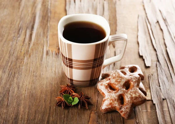 Tasse Tee mit Keksen — Stockfoto