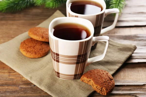 Cup of tea with cookies — Stock Photo, Image