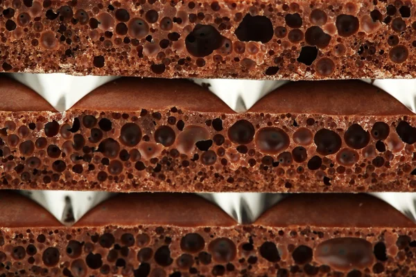 Finom porózus csokoládé — Stock Fotó
