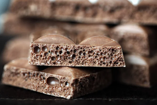 Tasty porous chocolate — Stock Photo, Image