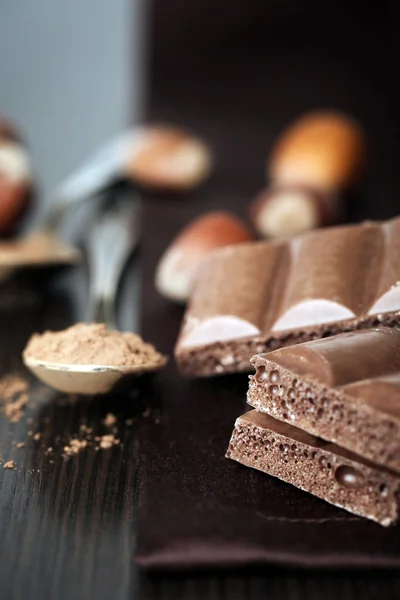 Смачна пористо шоколад — стокове фото